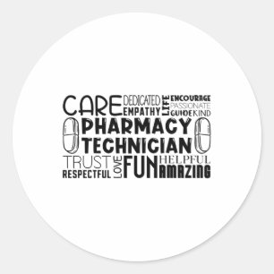 Farmacotherapeutische apotheker ronde sticker