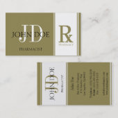 Farmacotherapeutische categorie: Antiek goud Visitekaartje (Voorkant / Achterkant)