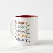 Farmacotherapeutische categorie: apotheker Student Tweekleurige Koffiemok (Voorkant links)