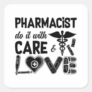 Farmacotherapeutische categorie: doe het met zorga vierkante sticker