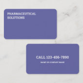 Farmacotherapeutische categorie visitekaartje (Voorkant / Achterkant)