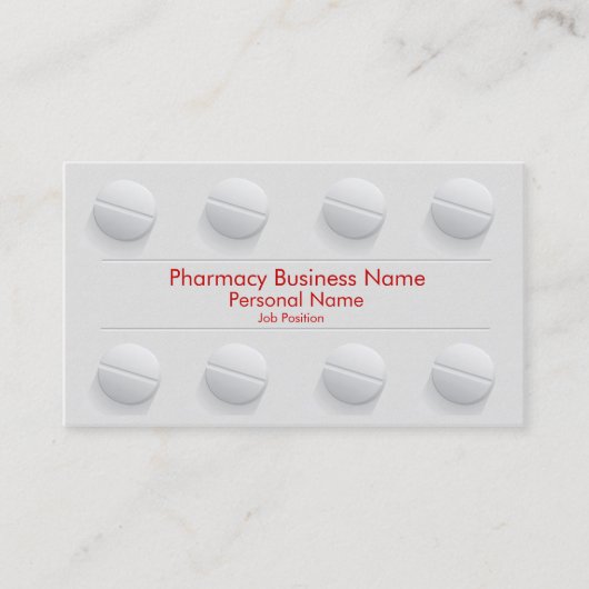 Farmacotherapeutische categorie visitekaartje (Voorkant)