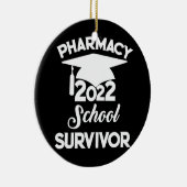 Farmacotherapie 2022 Afstuderen Farmacie Survivor6 Keramisch Ornament (Rechts)