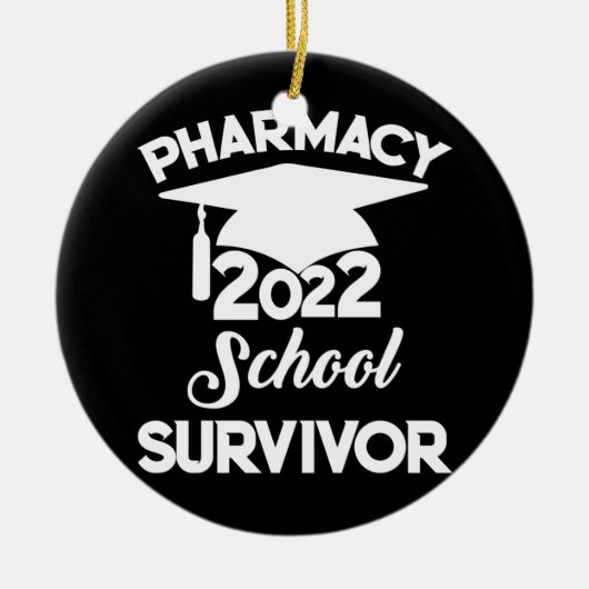 Farmacotherapie 2022 Afstuderen Farmacie Survivor6 Keramisch Ornament (Voorkant)