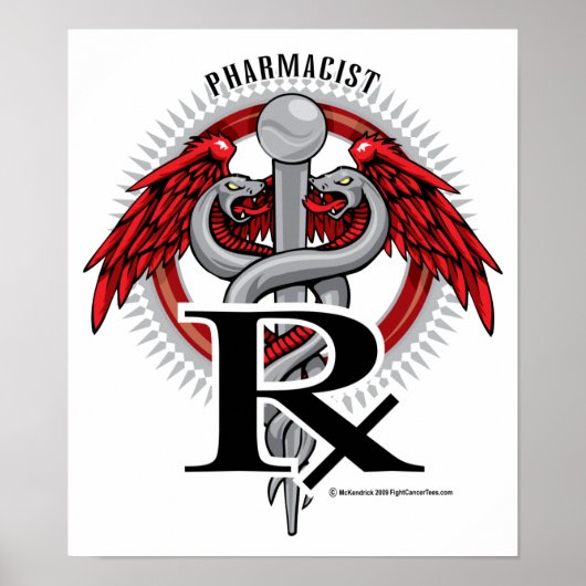 Farmacotherapie Caduceus Poster (Voorkant)
