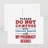 Farmacotherapie Funny Quote Pharmacy Grage Briefkaart (Voorkant / Achterkant)