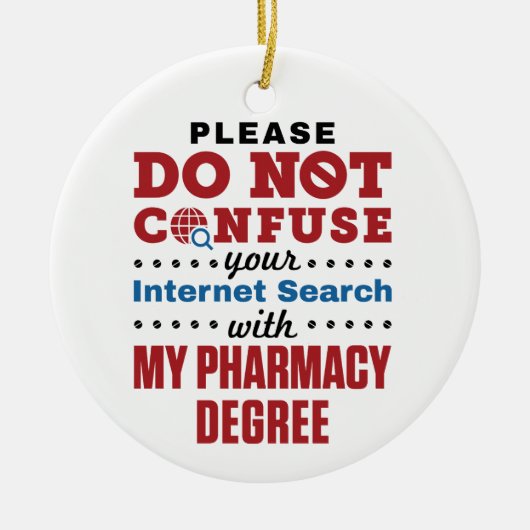 Farmacotherapie Funny Quote Pharmacy Grage Keramisch Ornament (Voorkant)