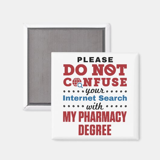 Farmacotherapie Funny Quote Pharmacy Grage Magneet (Voorkant / Achterkant)