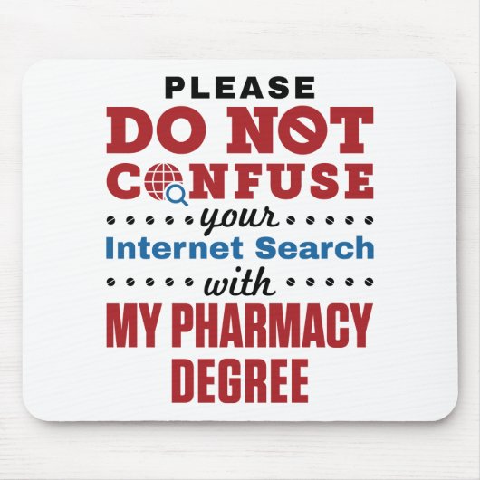 Farmacotherapie Funny Quote Pharmacy Grage Muismat (Voorkant)
