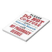 Farmacotherapie Funny Quote Pharmacy Grage Notitieblok (Linkerzijde)