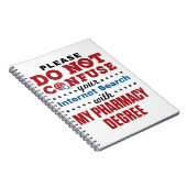 Farmacotherapie Funny Quote Pharmacy Grage Notitieboek (Rechterzijde)