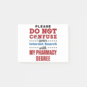 Farmacotherapie Funny Quote Pharmacy Grage Post-it® Notes (Voorkant)