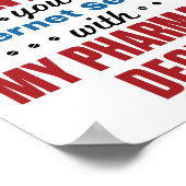 Farmacotherapie Funny Quote Pharmacy Grage Poster (Hoek)