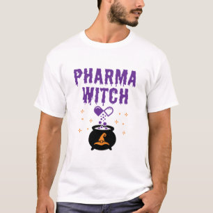 Farmacotherapie Halloween Pharmacy Tech Pharma Wit T-shirt