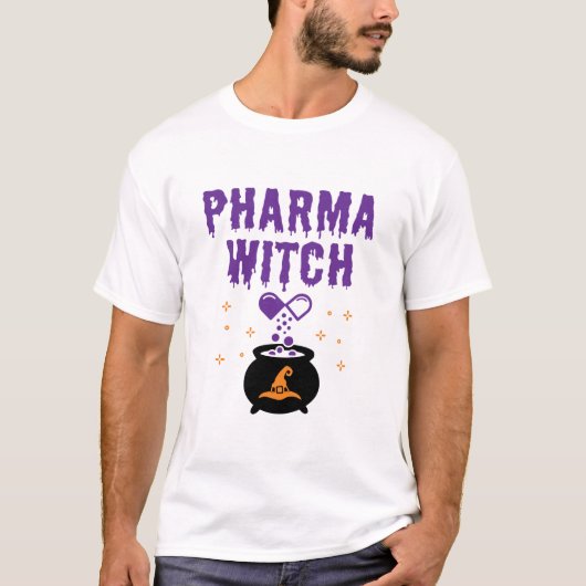 Farmacotherapie Halloween Pharmacy Tech Pharma Wit T-shirt (Voorkant)