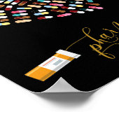 Farmacotherapie Life Pharmacist Heart Happy Valent Poster (Hoek)