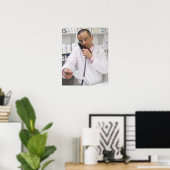 Farmacotherapie met telefoon poster (Thuiskantoor)
