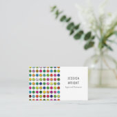 Farmacotherapie Moderne kleurrijke pillen Visitekaartje (Staand voorkant)