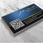 Farmacotherapie Navy Blue QR code Professional Visitekaartje