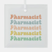 Farmacotherapie Retro Groovy Glas Ornament (Voorkant)