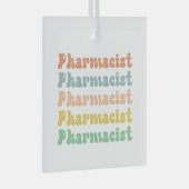 Farmacotherapie Retro Groovy Glas Ornament (Voorkant Rechts)