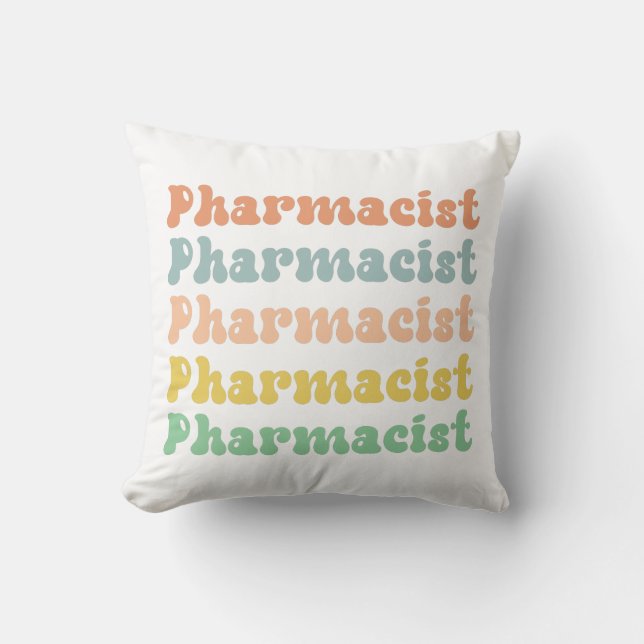 Farmacotherapie Retro Groovy Kussen (Voorkant)