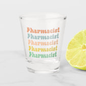 Farmacotherapie Retro Groovy Shot Glas (Voorkant)