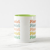 Farmacotherapie Retro Groovy Tweekleurige Koffiemok (Center)