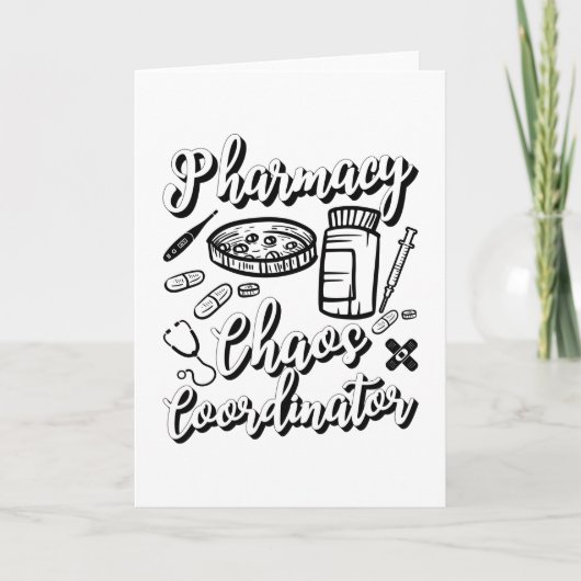 Farmacotherapie Technicus Pharmacy Chaos Coordinat Kaart (Voorkant)