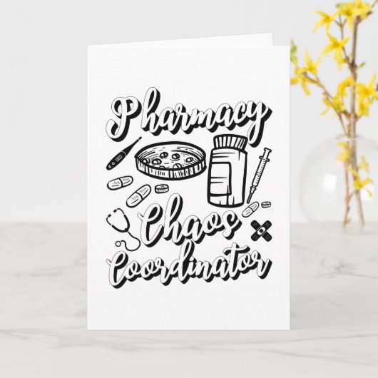 Farmacotherapie Technicus Pharmacy Chaos Coordinat Kaart (Gele Bloem)