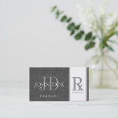 Farmacotherapie / Voorschrijvende farmacie Dark Gr Visitekaartje (Staand voorkant)