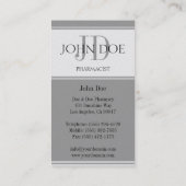 Farmacotherapie / Voorschrijvende farmacie Dark Pl Visitekaartje (Achterkant)