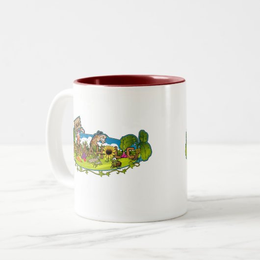 Farmafolic Logo tweetone Mok (2 zijkanten) (Voorkant links)