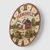 Farmaholic Rustic Red Barn Grote Klok (Hoek)