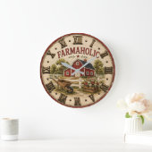 Farmaholic Rustic Red Barn Grote Klok (Huis)
