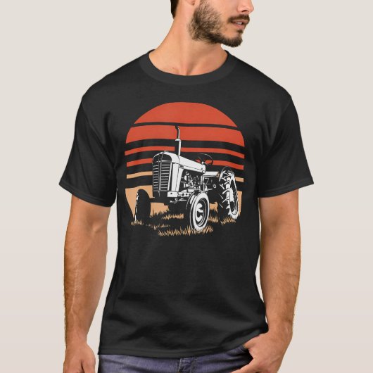 Farmall Tractor Oude Landbouw T-shirt (Voorkant)