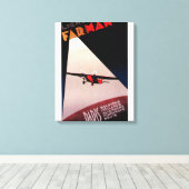 Farman Airlines Farman 300 Monoplane Promo Post Canvas Afdruk (Insitu (Houten vloer))