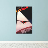 Farman Airlines Farman 300 Monoplane Promo Post Canvas Afdruk (Insitu (Houten vloer))