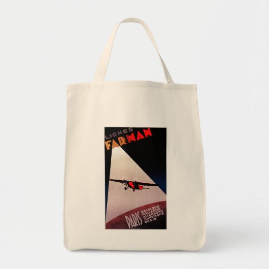 Farman Airlines Farman 300 Monoplane Promo Post Tote Bag (Voorkant)