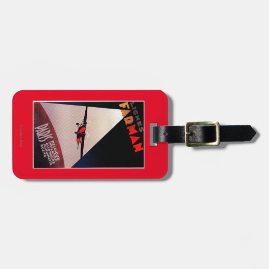 Farman Airlines Farman 300 Monoplane Promo Poste Bagagelabel (Voorkant horizontaal)