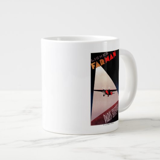 Farman Airlines Farman 300 Monoplane Promo Poste Grote Koffiekop (Voorkant rechts)