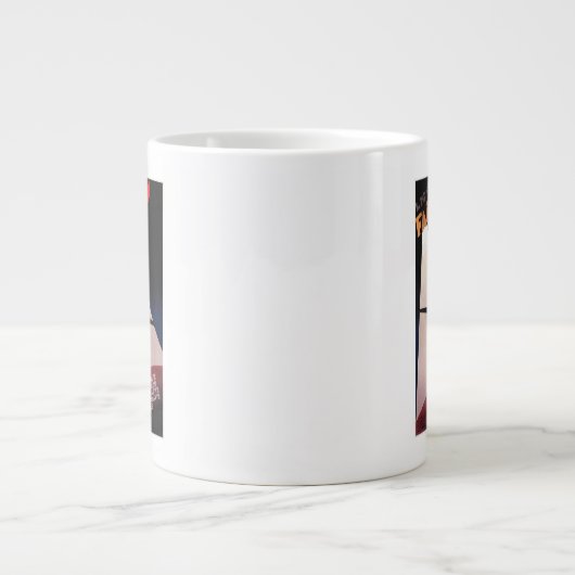 Farman Airlines Farman 300 Monoplane Promo Poste Grote Koffiekop (Voorkant)