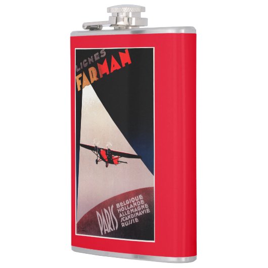 Farman Airlines Farman 300 Monoplane Promo Poste Heupfles (Links)