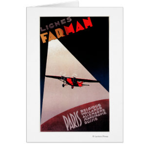 Farman Airlines Farman 300 Monoplane Promo Poster