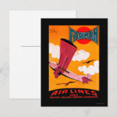 Farman Brothers Airlines F-170 Monoplane Poster Briefkaart (Voorkant / Achterkant)