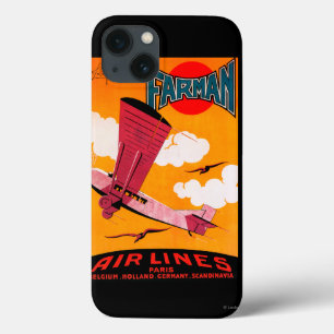 Farman Brothers Airlines F-170 Monoplane Poster Case-Mate iPhone Case