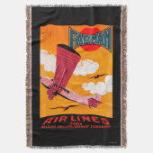 Farman Brothers Airlines F-170 Monoplane Poster Deken (Voorkant Verticaal)