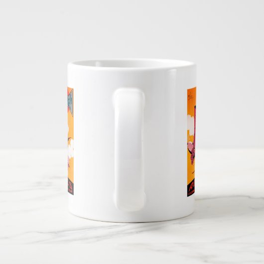 Farman Brothers Airlines F-170 Monoplane Poster Grote Koffiekop (Achterkant)