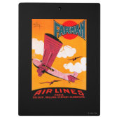 Farman Brothers Airlines F-170 Monoplane Poster Klembord (Achterkant)