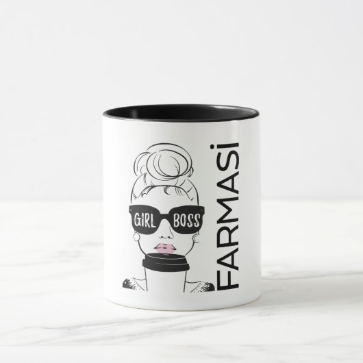 Farmasi-mok met twee toonkoffie mok (Midden)